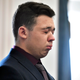 Kyle Rittenhouse reacts as he is found not guilty on all counts at the Kenosha County Courthouse in Kenosha, Wis., Friday, Nov. 19, 2021.
